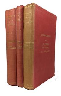 Calendars for the Years 1926-27 through 1934-35. [Three Volumes].; Includes: (1) Calendar for the Years 1926-27, 1927-28 & 1928-29; and (2 & 3) Calendar for the Years 1929-30, 1930-31, 1931-32, 1932-33, 1933-34 and 1934-35