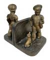 Art Deco Bookends: Sailor boy and Dog