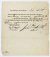 [Document, Signed, Indicating Taxes Paid by a Free Black Man in the Seventh Ward of New York City in the Early-19th Century]