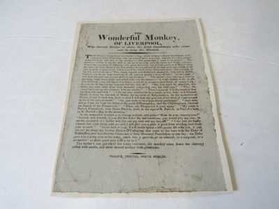 The Wonderful Monkey, of Liverpool, Who Turned Barber to Shave the Irish Gentlemen who Came Over to Reap the Harvest