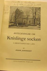 Anteckningar om Knislinge socken i Kristianstad…