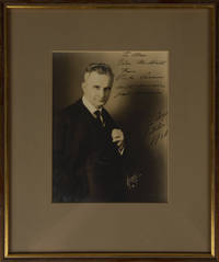 Half-length studio portrait photograph, inscribed and signed in full, dated October 1926