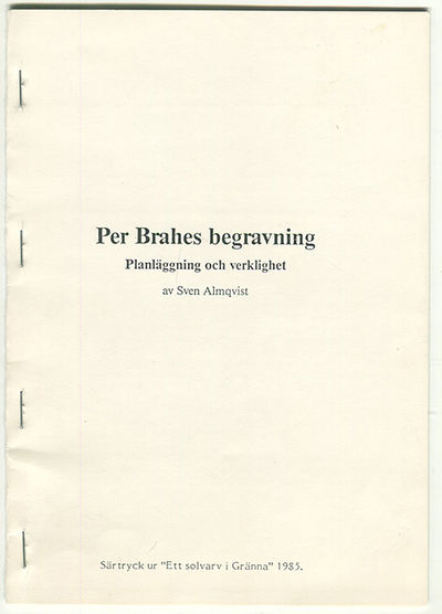 Per Brahes begravning. Planläggning och…