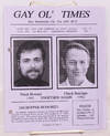 Gay Ol' Times: Gay and Lesbian Alliance newsletter; vol. 14, #3, June/July 1993: Frank Howard & Chuck Bateham Together Again