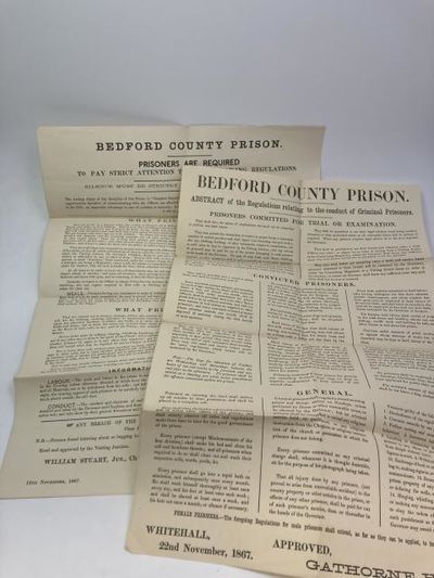 Criminal Statistics for the Year 1871. + 8 other folded sheets, all in different ways related to Bedford County Prison. (photo 3)