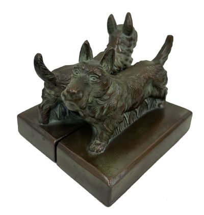 Art Deco Bookends: Scottie Dog