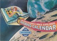 1983 Ronald McDonald Space Explorer Coloring Calendar With Magic Rub'n Discover Spots