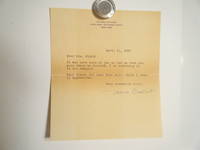 cover of Typed Letter Signed