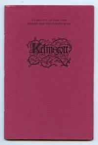 cover of Morris and the printed book: A reconsideration of his views on type and book design in the light of later computer-aided techniques