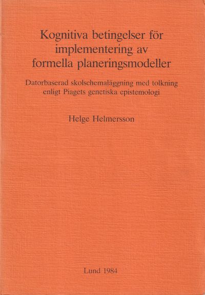 Kognitiva betingelser för implementering av…