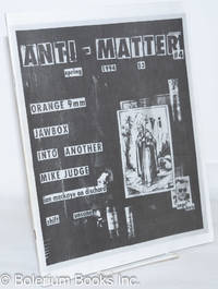 Anti-Matter: #4, Spring 1994 by Arenas, Norm, publisher and editor - 1994