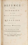 A Defence of the Minority in the House of Commons, On the Question..