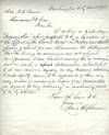 Autograph Letter Signed, Washington City, March 31, 1880, to Hon. B.[lanche] K. Bruce, United States Senator and Former Slave, Referencing the Freedman’s Bank