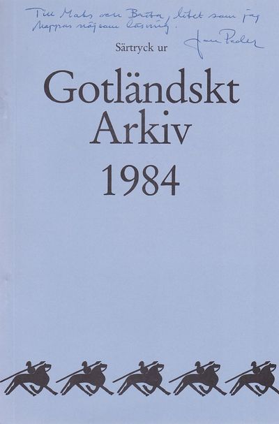 Gotländskt ur den Hammerska samlingen. Särtryck…