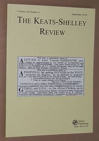 The Keats-Shelley Review. Vol.28 No.2, September 2014