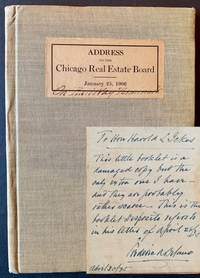 Address to the Chicago Real Estate Board (January 25th, 1906) -- Chicago Railway Terminals: A Suggested Solution fo the Chicago Terminal Problem