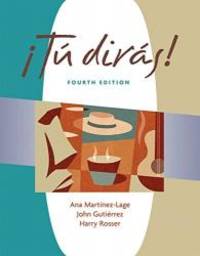 Tu diras (with Audio CD) (TÃº dirÃ¡s) (World Languages) by Ana Martinez-Lage - 2006-03-02