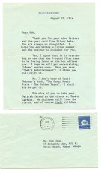 cover of Letter to Robert Jean, August 22, 1974