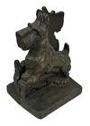 Art Deco Bookends: Scottie dog with front paws Lifted