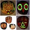 View Image 1 of 8 for Three (3) 1950's Glow-In-The Dark Children's Halloween Masks Inventory #20000900