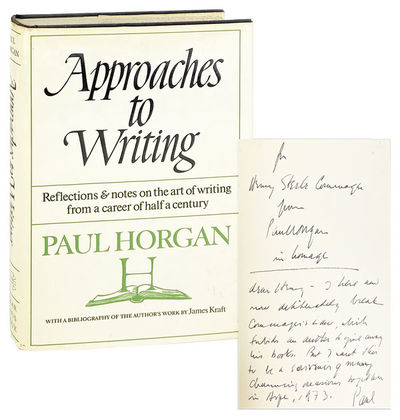 Approaches to Writing [Inscribed and Signed to Henry Steele Commager]