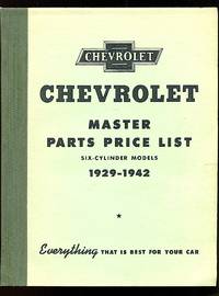 cover of Chevrolet Master Parts list 1929-1942; Six-Cylinder Models
