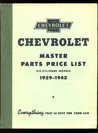 Chevrolet Master Parts list 1929-1942; Six-Cylinder Models