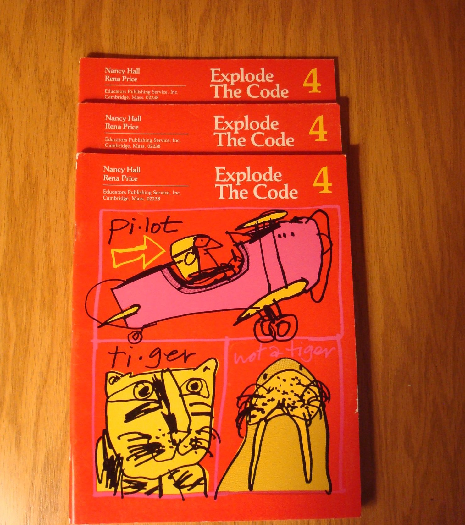 Explode the Code 4: three Books Set by Nancy Hall and Rena Price