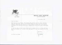 cover of ARKHAM HOUSE Ephemera: 1964 Signed Letter on AH Stationery