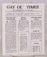 image of Gay Ol' Times: Gay and Lesbian Alliance newsletter; vol. 11, no. 4, August/September 1990