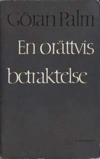 En orättvis betraktelse.