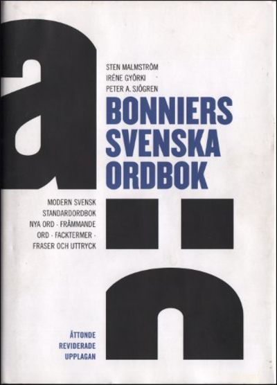 BONNIERS SVENSKA ORDBOK.