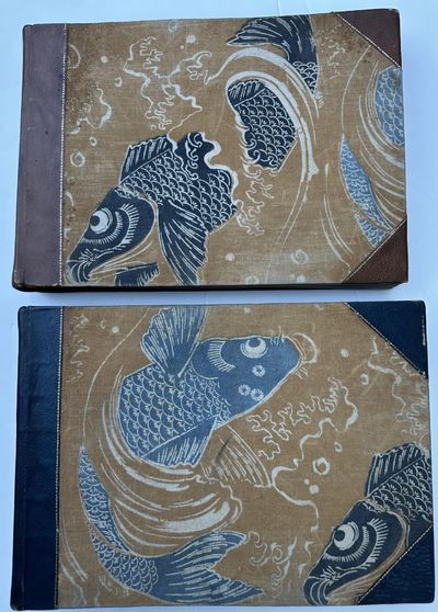 JAPAN. [spine title] TWO ALBUMS OF 108 ALBUMEN PHOTOGRAPHS OF JAPAN, MOST HAND-TINTED, PRODUCED BY PROFESSIONAL PHOTOGRAPHERS, ca. 1880s