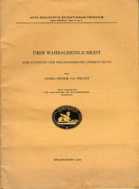Über Wahrscheinlichkeit. Eine logische und…