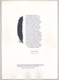 To Hear Some Folks Tell It.. (Signed Broadside)