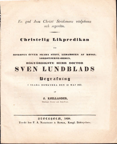 En god Jesu Christi stridsmans vädjobana och…