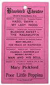 1916 Theatre Handbill Promoting Mary Pickford in "Poor Little Peppina