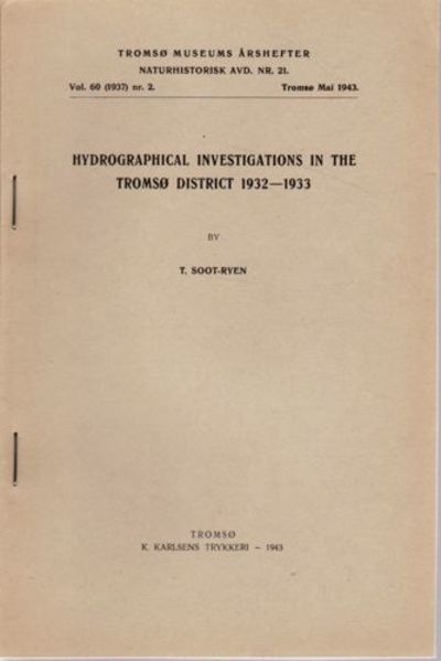 Hydrographical investigations in the Tromsø…
