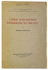 Citric Acid Studies Referring to the Eye.