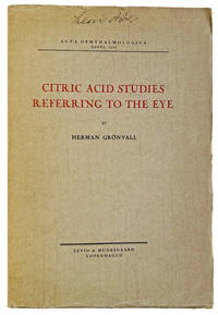 Citric Acid Studies Referring to the Eye.
