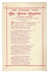 The Carrier Boys of the Salem Register to Their Patrons, with the Compliments of the Season [January 1, 1877 and January 1, 1883]