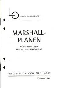 Marshallplanen. Programmet för Europas…