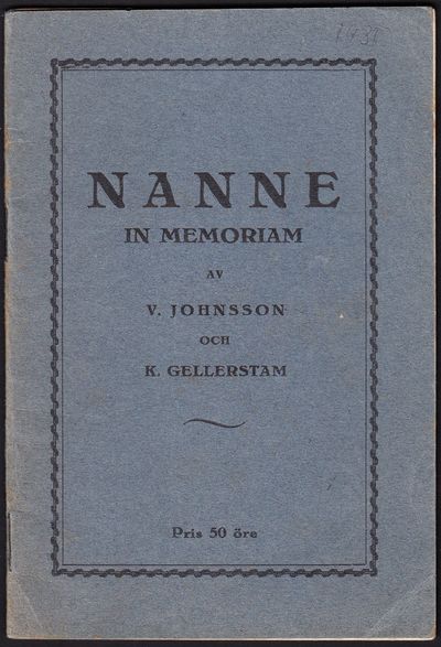 Nanne (Josef Natanael Johnsson), född den 1…