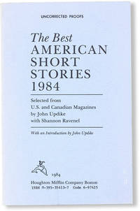 The Best American Short Stories 1984 [Uncorrected Proof]