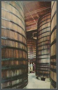 image of REDWOOD STORAGE TANKS IN CELLARS OF THE ITALIAN SWISS COLONY WINERY