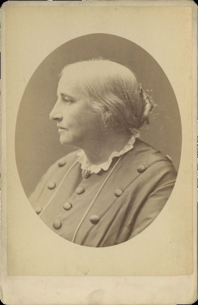 Cabinet Card Portrait of Ednah Dow Littlehale Cheney
