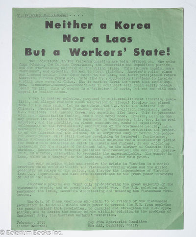 Neither a Korea, nor a Laos but a workers' state!
