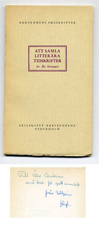 Att samla litterära tidskrifter, 1920-51.