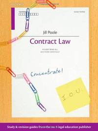 Contract Law Concentrate: Law Revision and Study Guide