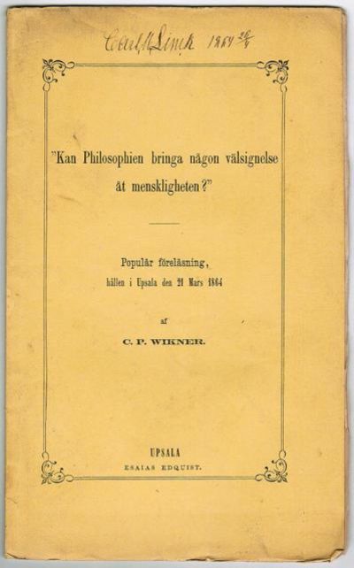 Kan philosophien bringa någon välsignelse åt…